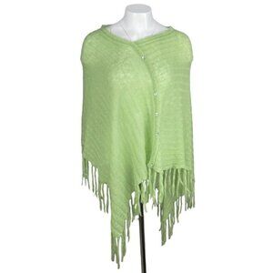 APRIL CORNELL Linda Wool Blend Poncho Sz ONE SIZE